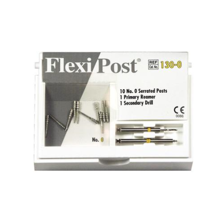 EDS Flexi Post Split Shank Post, #130-00 Stainless Steel or #135-00Titanium 10/Pk