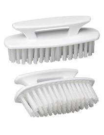 Super Scrubber & Hand Brusher,White Bristles-2/PK