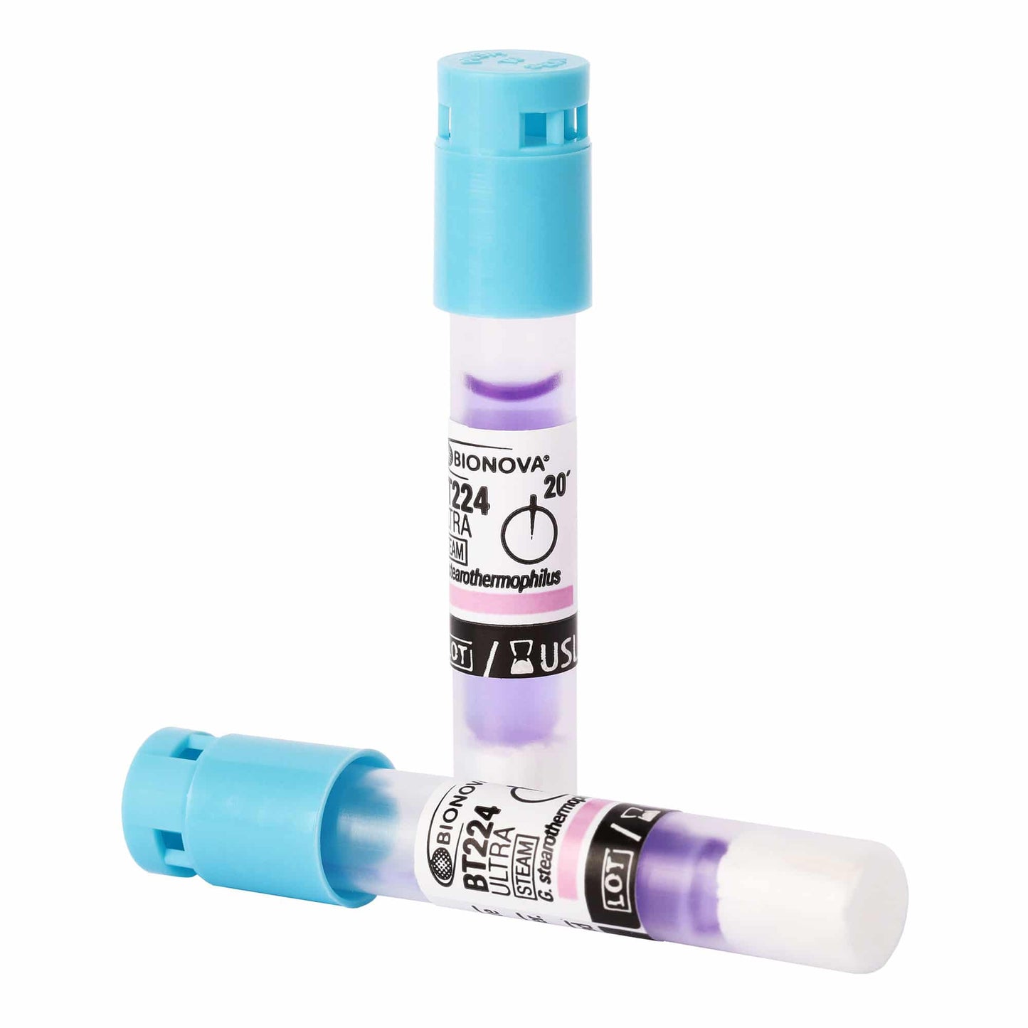 Bionova Rapid Read Out Biological Indicator Vials 20 Minutes or 1 Hour, 50/Box