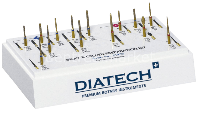 Coltene Diatech Diamonds Burs Inlay & Crown Preparation Kit