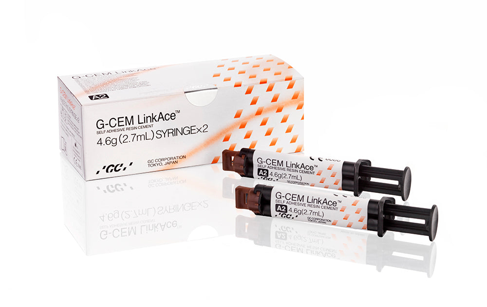 GC, G-CEM LinkAce Self-Adhesive Resin Luting Cement Translucent, 2x Syringes / Pk