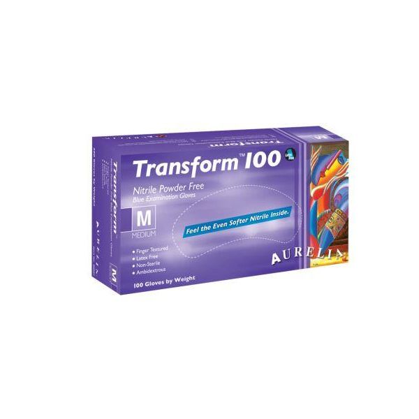Aurelia,Transform Nitrile Gloves Powder Free, 100/Box 10 Box/Case #9889A