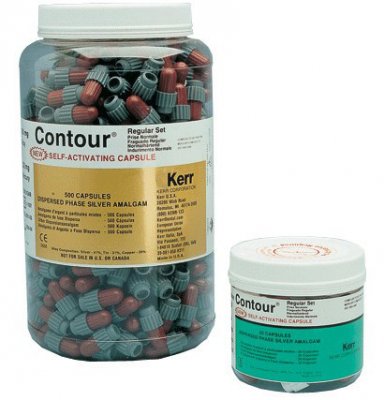 Contour Amalgam Alloy (800mg)  3 Spill 500 Caps/Jar,Regular-Fast Set