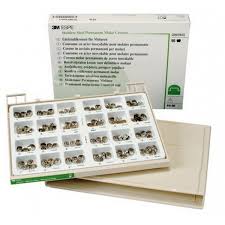 Crown Molars Kit, Permanent, 96/Box