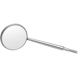 J&J-Premium Quality Chrome Mouth Mirror Head Cone Socket FS, 12/Box